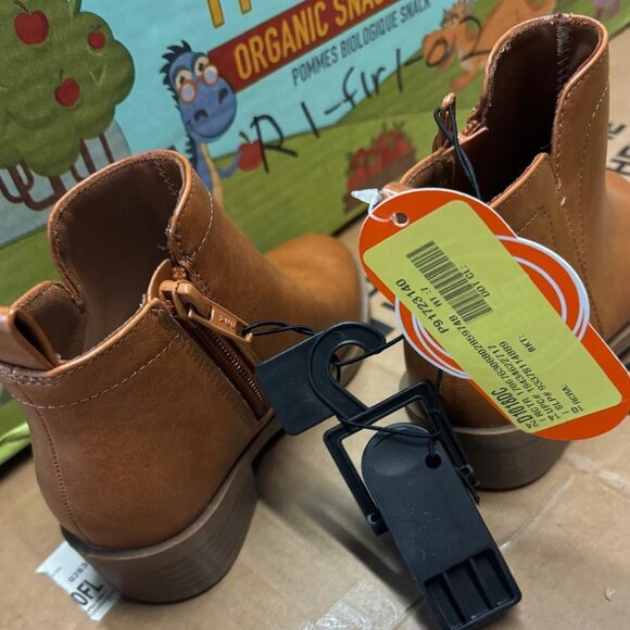 Girls Boots Kids Ankle Boots Side Zipper Booties Fashion Short Suede - Picture 5 of 6